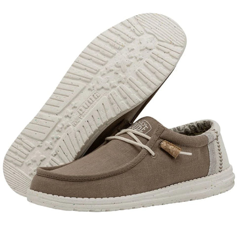 Hey Dude Wally Break Stitch Clay Textile Slip On Shoes