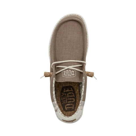 Hey Dude Wally Break Stitch Clay Textile Slip On Shoes