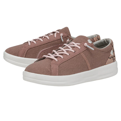 Hey Dude Womens Karina Rose Dust Textile Slip On Shoes