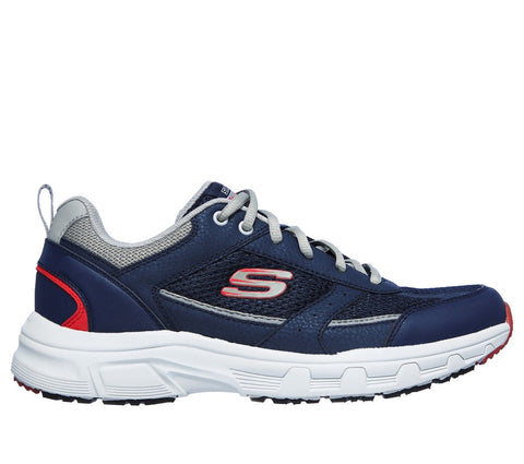 Skechers 51898/NVGY Navy Grey Oak Canyon Verketta Relaxed Fit Lace Up Trainers
