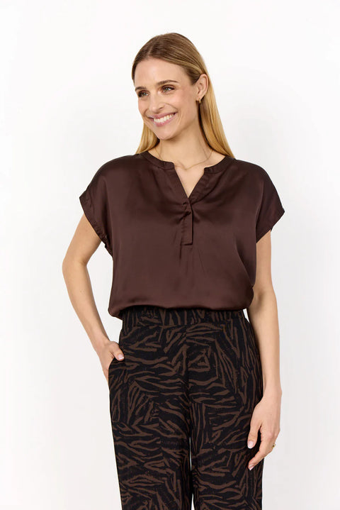 Soy Concept SC-Thilde 43 Blouse Hot Fudge 25278-20