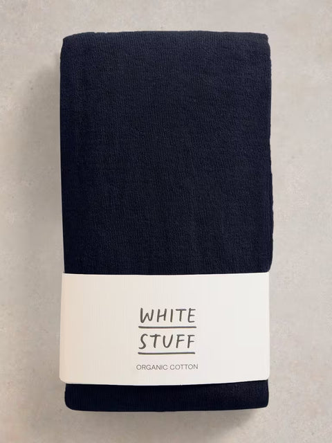 White Stuff Patty Dark Navy Plain Tights