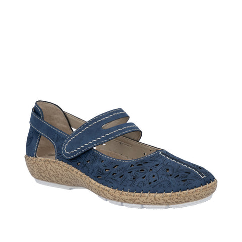 Rieker 44872-14 Jeans Womens Casual Comfort Touch Fastening Leather Shoes