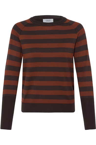 B.Young Womens 20815301 Smoked Paprika Java Brown BYMMORLA Long Cuff Sweater