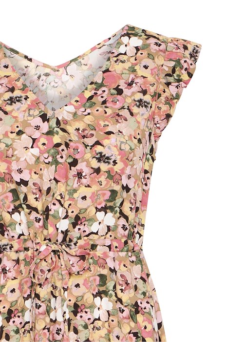 B. Young 20816533 Bymmjoella Frill Dress 3 Coral Blush Flower
