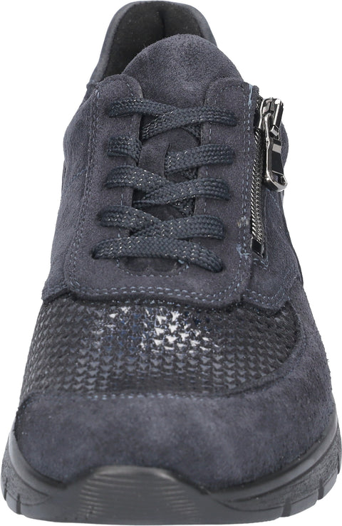 Waldlaufer 626K02 609 519 K-Ramona Order Posterstr Classi Notte Marine Womens K Fitting Lace Up Zip Up Shoes