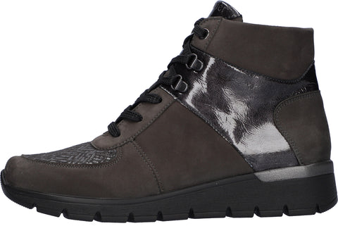 Waldlaufer 626K82 300 052 K-Ramona Denver Peru-Str Taipei Carbon Womens K Fitting Lace Up Zip Up Ankle Boots
