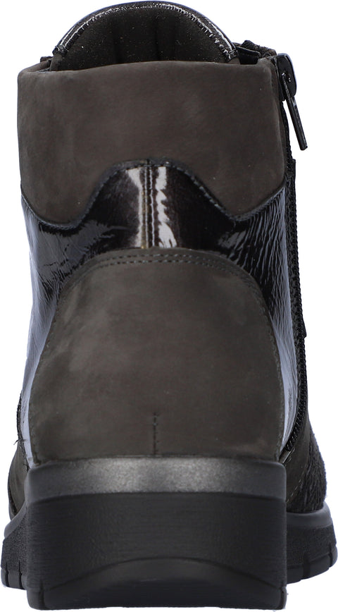 Waldlaufer 626K82 300 052 K-Ramona Denver Peru-Str Taipei Carbon Womens K Fitting Lace Up Zip Up Ankle Boots