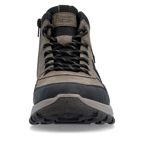 Rieker B8120-25 Brown Mens Water Resistant Casual Comfort Ankle Boots
