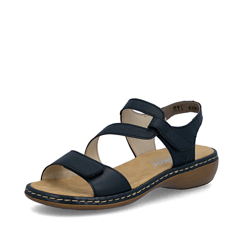 Rieker 659C7-16 Pazific Womens Casual Comfort Touch Fastening Sling Back Leather Sandals
