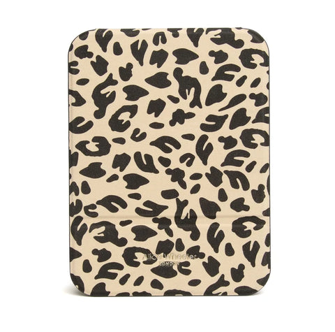 Alice Wheeler Leopard Folding Travel Mirror