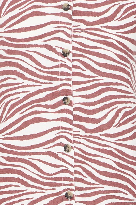 B.Young 20814553 Byfalakka SS Shirt Dress Animal Light Mahogany