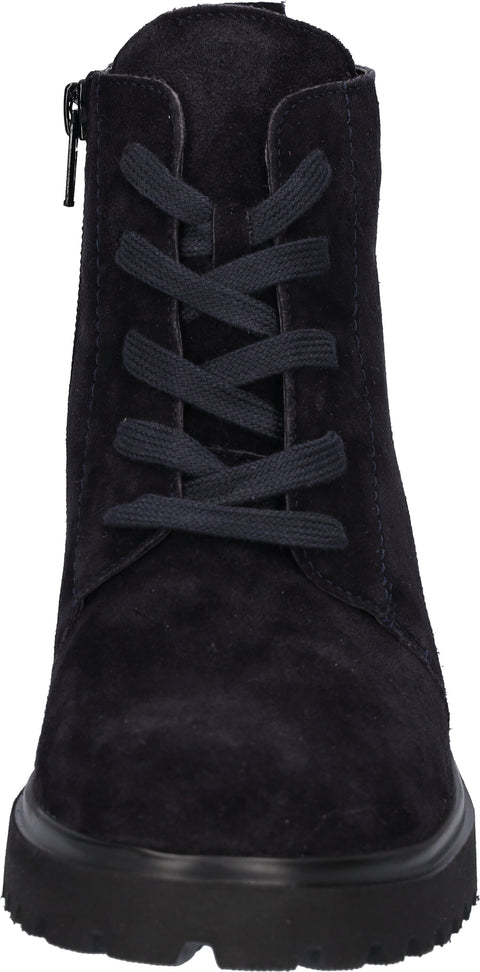 Waldlaufer 716807 195 194 H-Luise Navy Womens Wide Fitting Ankle Boots