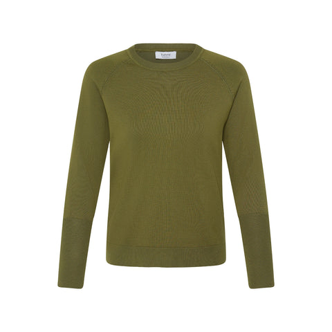 B.Young Womens 20815301 Avocado BYMMORLA Long Cuff Sweater