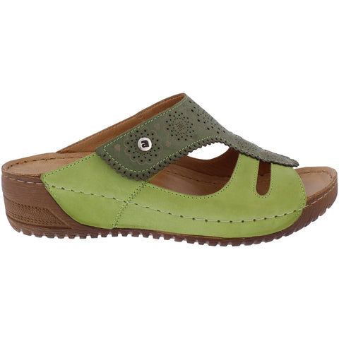 Adesso Cotton Thai Jungle Womens Leather Sandals Mules