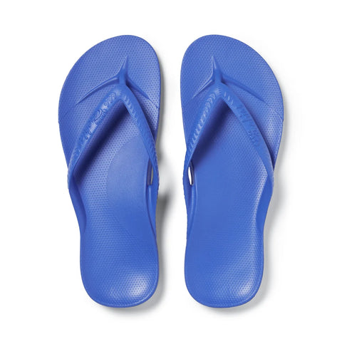 Archies Classic Royal Blue Mens Womens Arch Support Flip Flops
