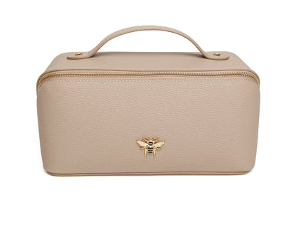 Alice Wheeler Mini Train Case Stone