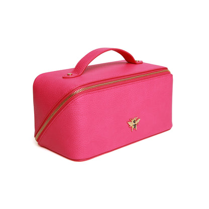 Alice Wheeler Hot Pink Train Case