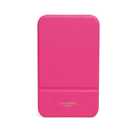 Alice Wheeler Hot Pink Folding Travel Mirror