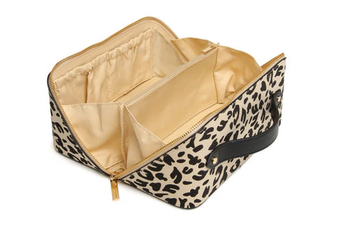 Alice Wheeler Train Case Leopard Light AW0334