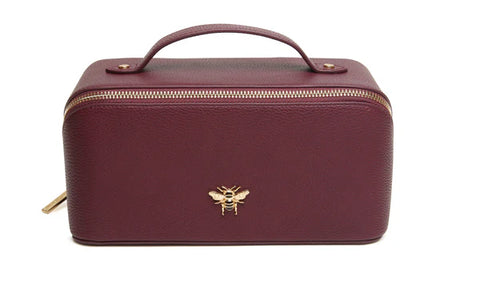 Alice Wheeler Train Case Berry AW0347