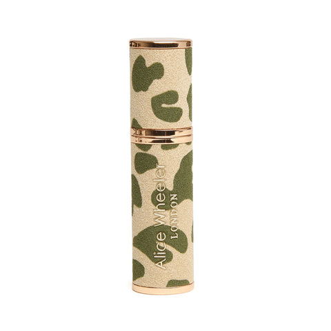Alice Wheeler Refillable Atomiser Olive Leopard