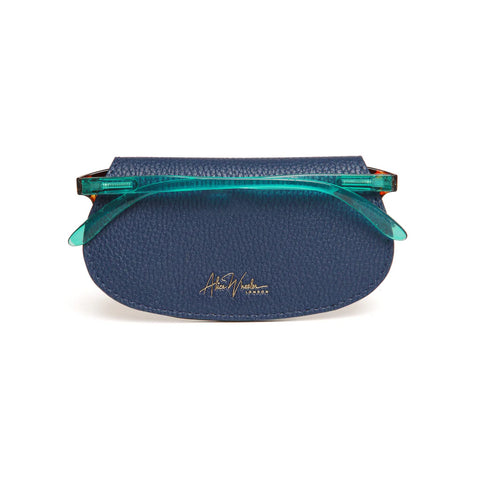 Alice Wheeler Glasses Case Navy