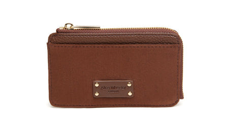 Alice Wheeler Suede Kensington Coin Purse Chocolate