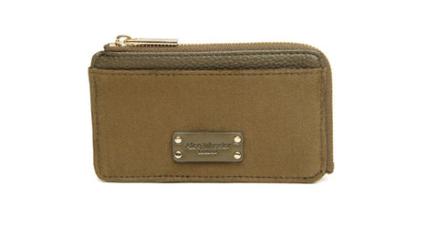 Alice Wheeler Suede Kensington Coin Purse Olive