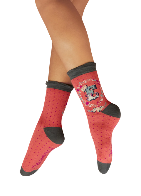 Powder Alphabet Socks