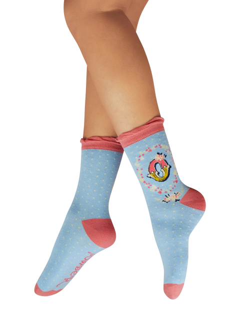 Powder Alphabet Socks