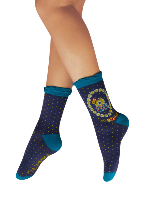 Powder Alphabet Socks