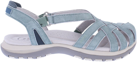 Free Spirit Alexa Moroccan Blue Womens Closed Toe Leather Sandals