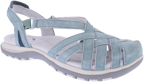 Free Spirit Alexa Moroccan Blue Womens Closed Toe Leather Sandals