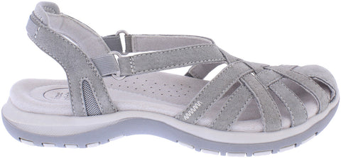 Free Spirit Alexa Smoke Womens Closed Toe Leather Sandals