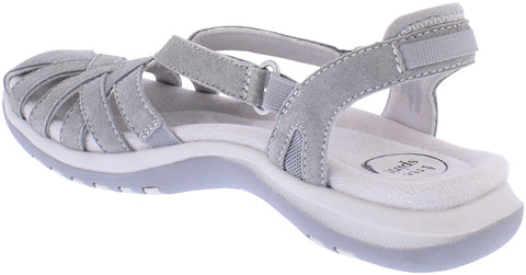 Free Spirit Alexa Smoke Womens Closed Toe Leather Sandals