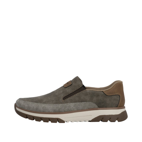 Rieker B9350-25 Brown Mens Casual Comfort Slip On Shoes