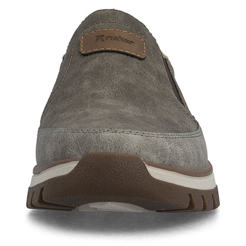 Rieker B9350-25 Brown Mens Casual Comfort Slip On Shoes