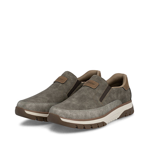 Rieker B9350-25 Brown Mens Casual Comfort Slip On Shoes