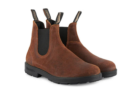 Blundstone 1911 Tobacco Unisex Premium Waxed Suede Stylish Chelsea Boots