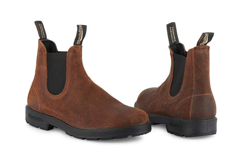 Blundstone 1911 Tobacco Unisex Premium Waxed Suede Stylish Chelsea Boots
