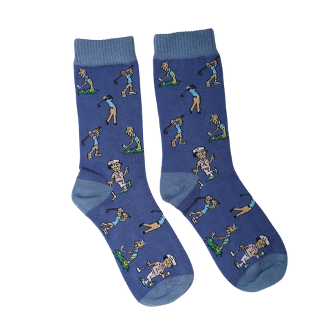 Jaspers Petrol Blue Glorious Golf Mens Bamboo Socks - Soft, Cozy And Eco-Friendly Comfort For Every Step