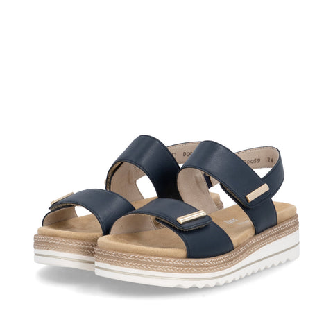 Remonte D0Q59-14 Pazifik Womens Touch Fastening Platform Sandals