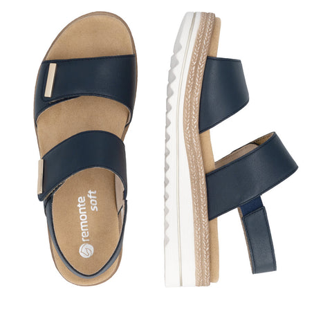 Remonte D0Q59-14 Pazifik Womens Touch Fastening Platform Sandals