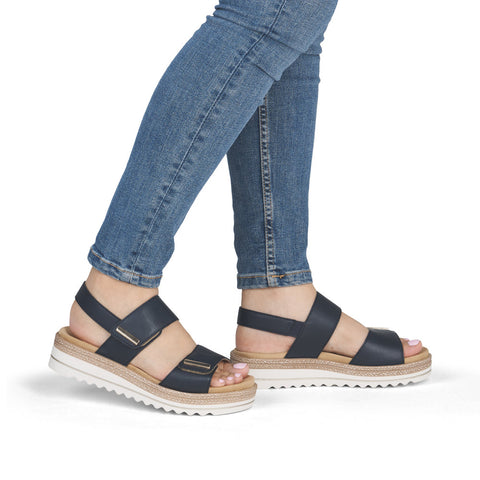 Remonte D0Q59-14 Pazifik Womens Touch Fastening Platform Sandals