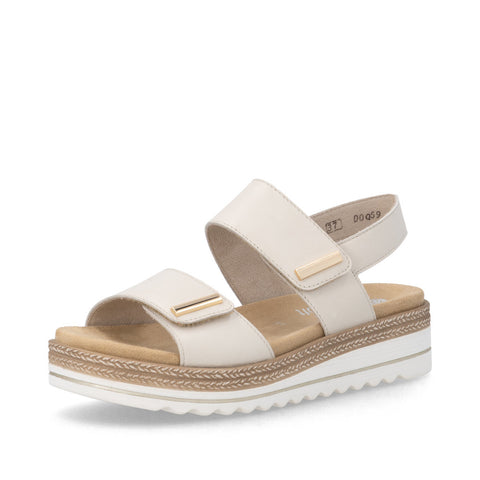 Remonte D0Q59-61 Porzellan Womens Touch Fastening Platform Sandals