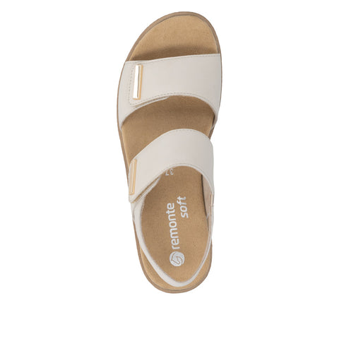 Remonte D0Q59-61 Porzellan Womens Touch Fastening Platform Sandals