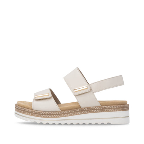 Remonte D0Q59-61 Porzellan Womens Touch Fastening Platform Sandals