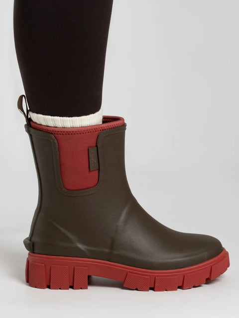 Lunar Rapid Brown Womens Ankle Wellington Boots