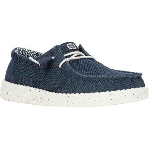 Hey Dude Wendy Stretch Sox Navy Women's Slip On Relaxed Fit Shoes